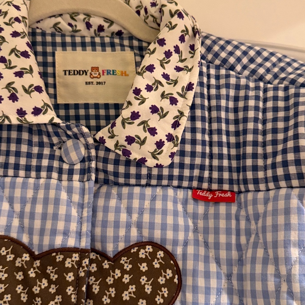 teddy fresh patchwork teddy bear jacket - image 3